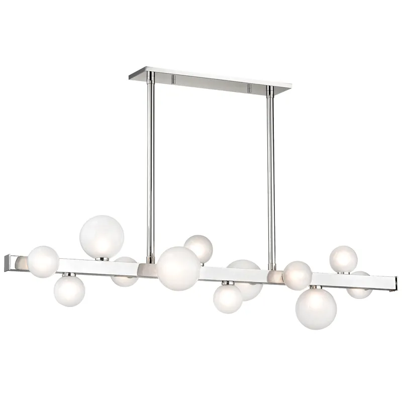 Mini Hinsdale LED 44.5 inch Polished Nickel Island Ceiling Light