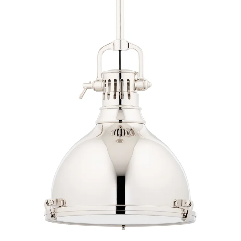 Pelham 1 Light 14 inch Polished Nickel Pendant Ceiling Light