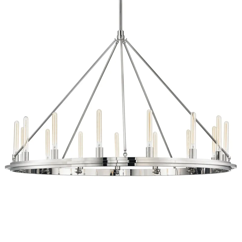 Chambers 15 Light 58.25 inch Polished Nickel Pendant Ceiling Light