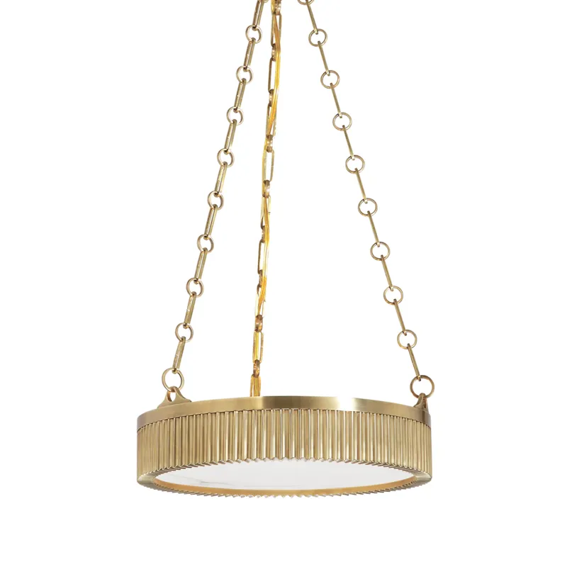 Lynden 4 Light 15.5 inch Aged Brass Pendant Ceiling Light