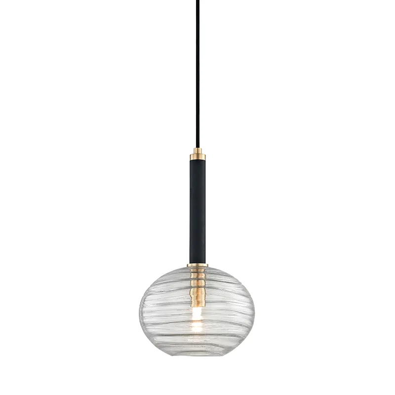 Breton LED 8.5 inch Aged Brass Pendant Ceiling Light