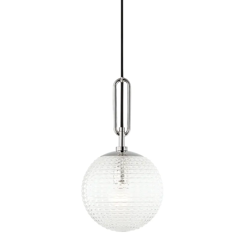 Jewett 1 Light 8 inch Polished Nickel Pendant Ceiling Light