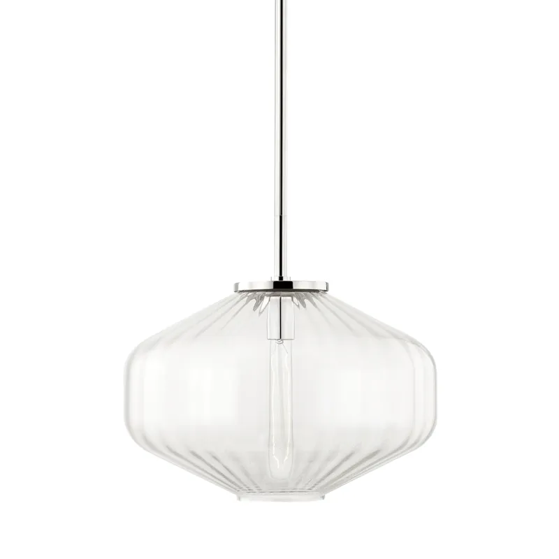Bennett 1 Light 18 inch Polished Nickel Pendant Ceiling Light