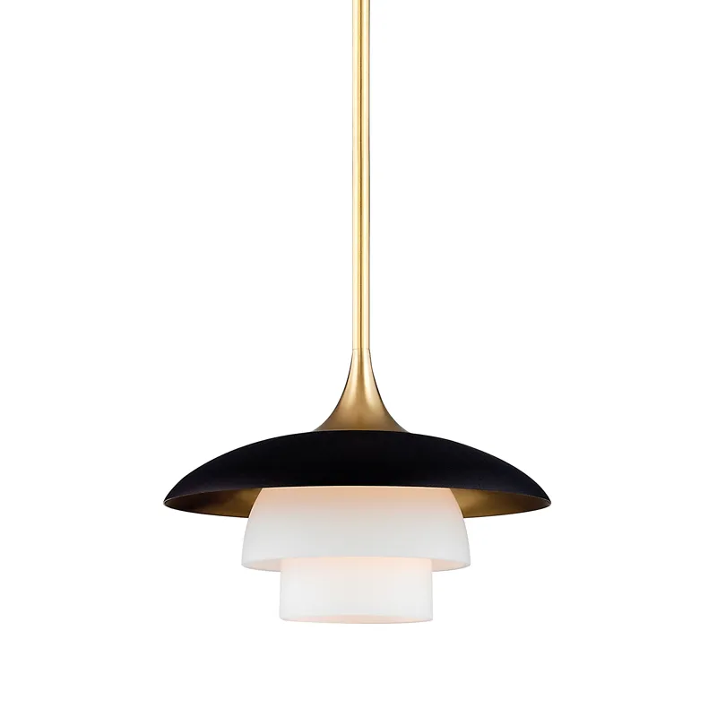 Barron 1 Light 8 inch Aged Brass Pendant Ceiling Light
