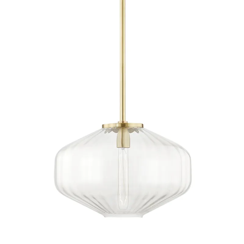 Bennett 1 Light 18 inch Aged Brass Pendant Ceiling Light