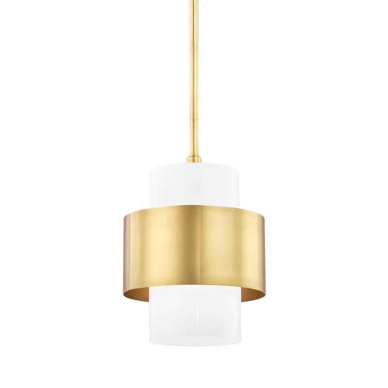 Corinth 1 Light 11 inch Aged Brass Pendant Ceiling Light