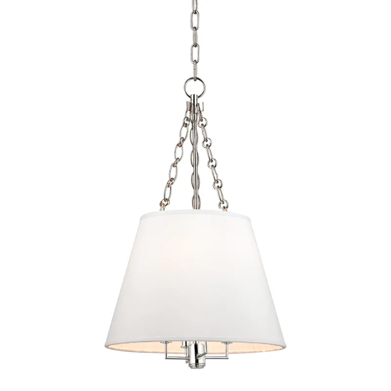 Burdett 4 Light 15 inch Polished Nickel Pendant Ceiling Light