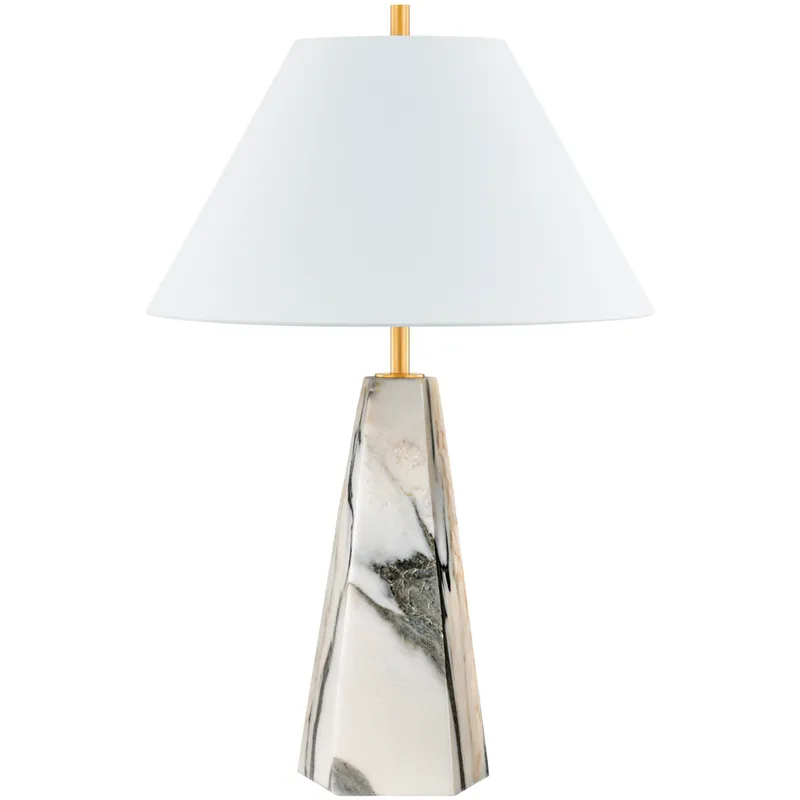 Benicia 30 inch 15 watt Aged Brass Table Lamp Portable Light
