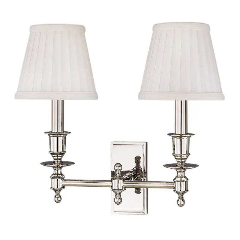 Ludlow 2 Light 14 inch Aged Brass Wall Sconce Wall Light