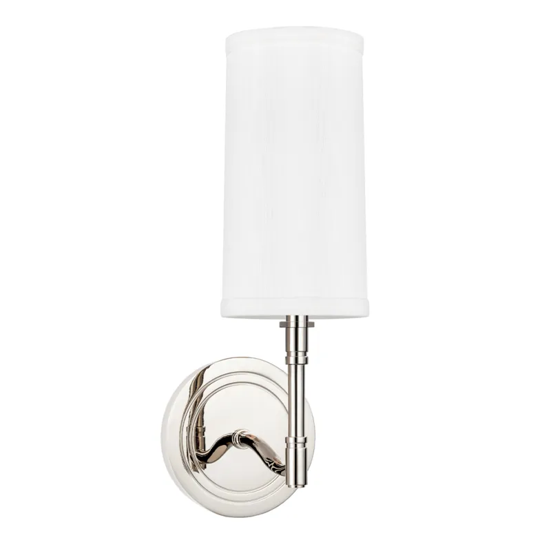 Dillon 1 Light 4.5 inch Polished Nickel Wall Sconce Wall Light