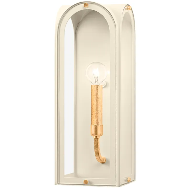 Lincroft 1 Light 6 inch Vintage Gold Leaf and Soft Sand Wall Sconce Wall Light