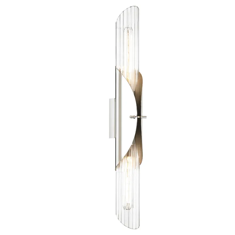 Lefferts 2 Light 3.25 inch Polished Nickel ADA Wall Sconce Wall Light