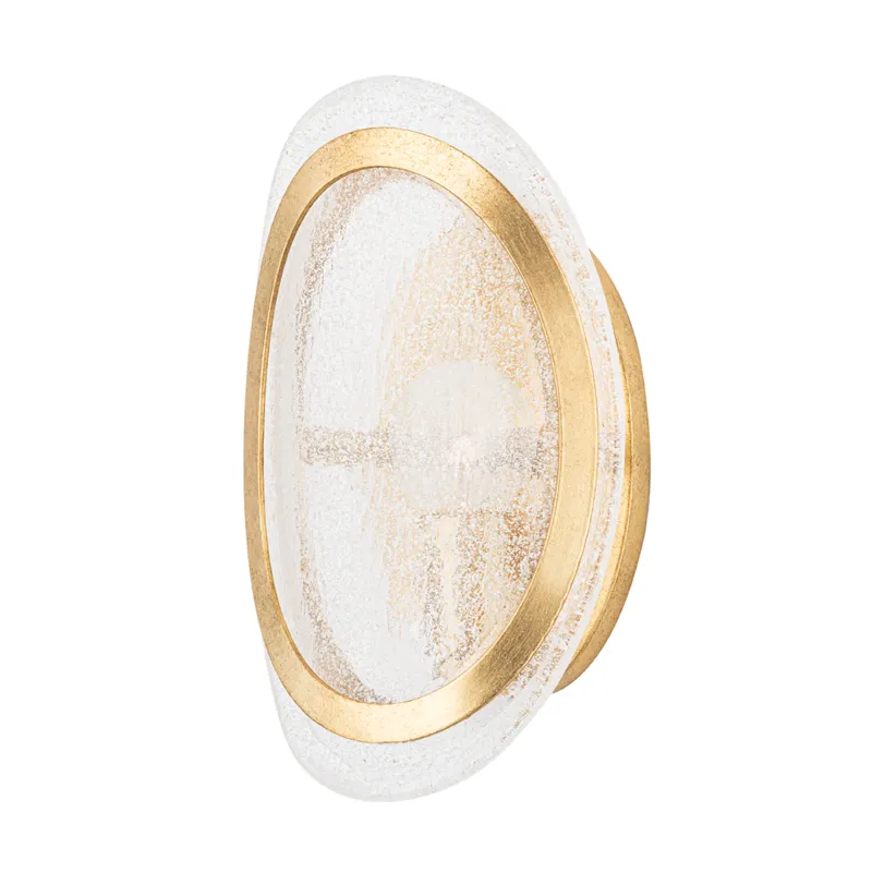 Danes 1 Light 6 inch Vintage Gold Leaf ADA Wall Sconce Wall Light