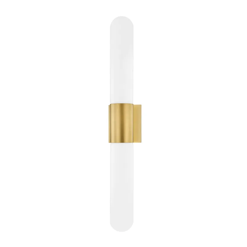 Carlin 2 Light 4.5 inch Aged Brass ADA Wall Sconce Wall Light