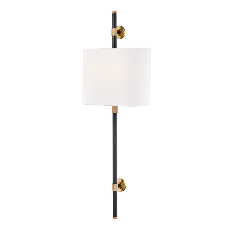 Bowery 2 Light 12 inch Aged Old Bronze ADA Wall Sconce Wall Light