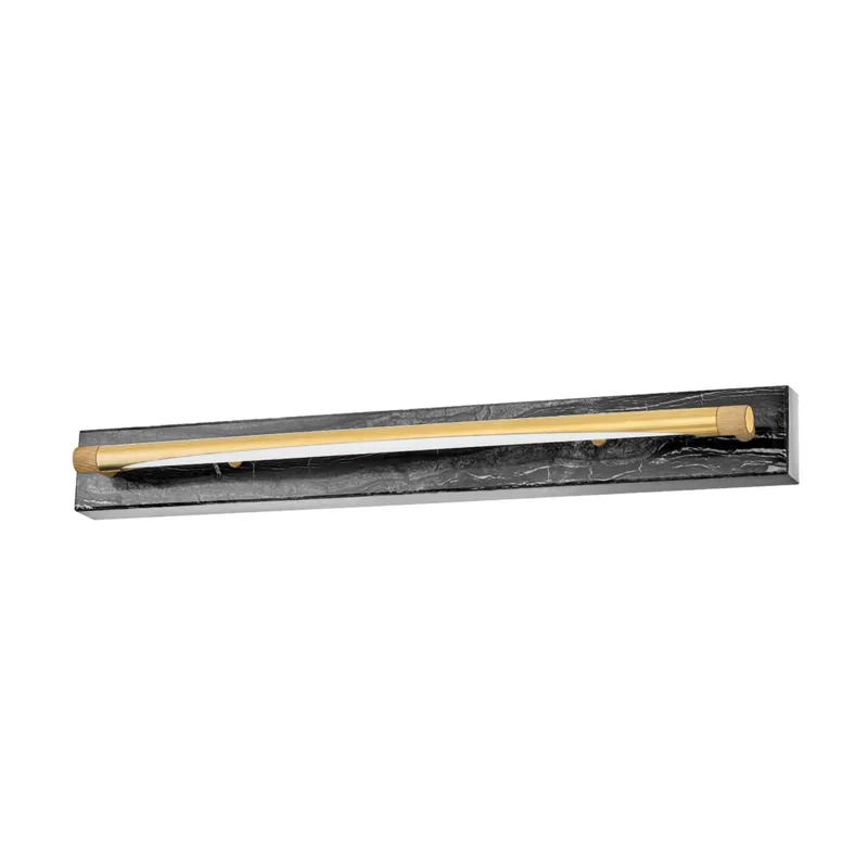 Hayden LED 4 inch Aged Brass ADA Wall Sconce Wall Light, Medium