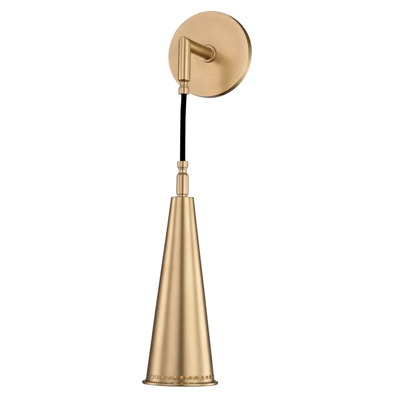 Alva 1 Light 4.75 inch Aged Brass Wall Sconce Wall Light
