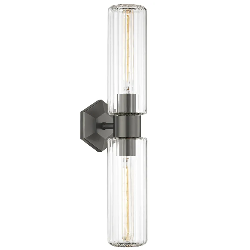 Roebling 2 Light 4.75 inch Old Bronze Wall Sconce Wall Light
