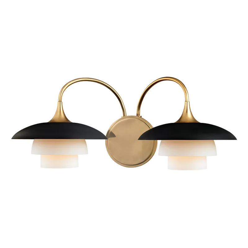 Barron 2 Light 18.5 inch Aged Brass Wall Sconce Wall Light