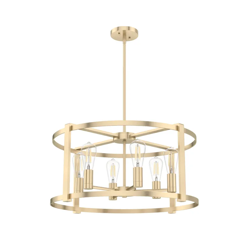Astwood 6 Light 26 inch Alturas Gold Chandelier Ceiling Light