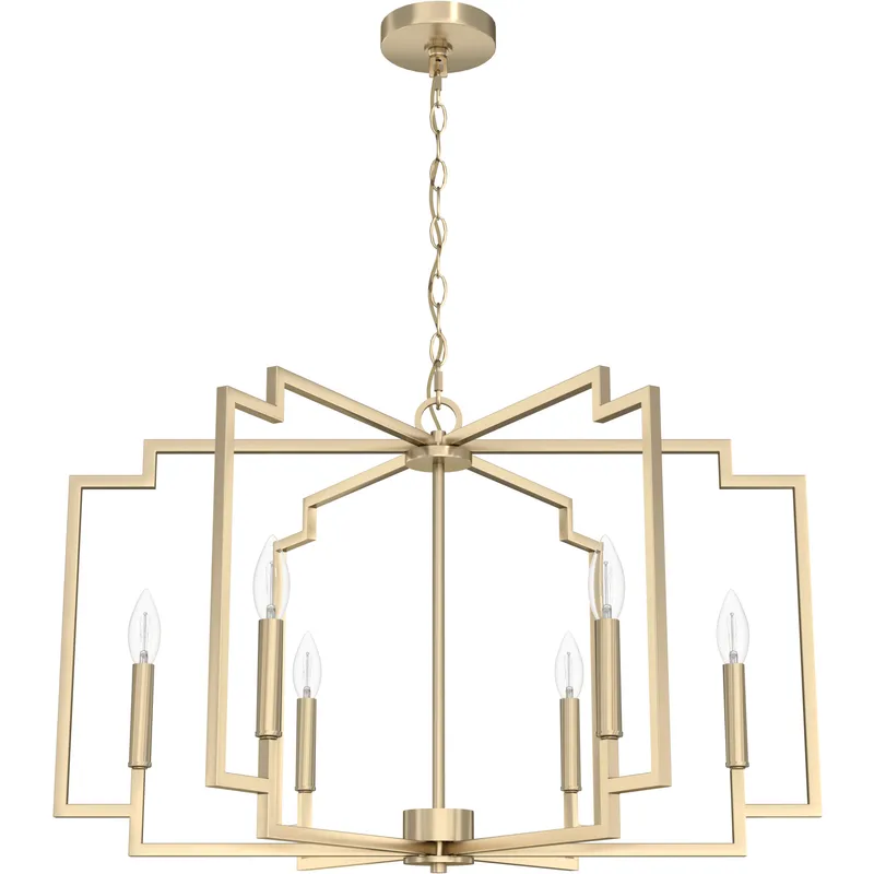 Zoanne 6 Light 30.25 inch Alturas Gold Chandelier Ceiling Light
