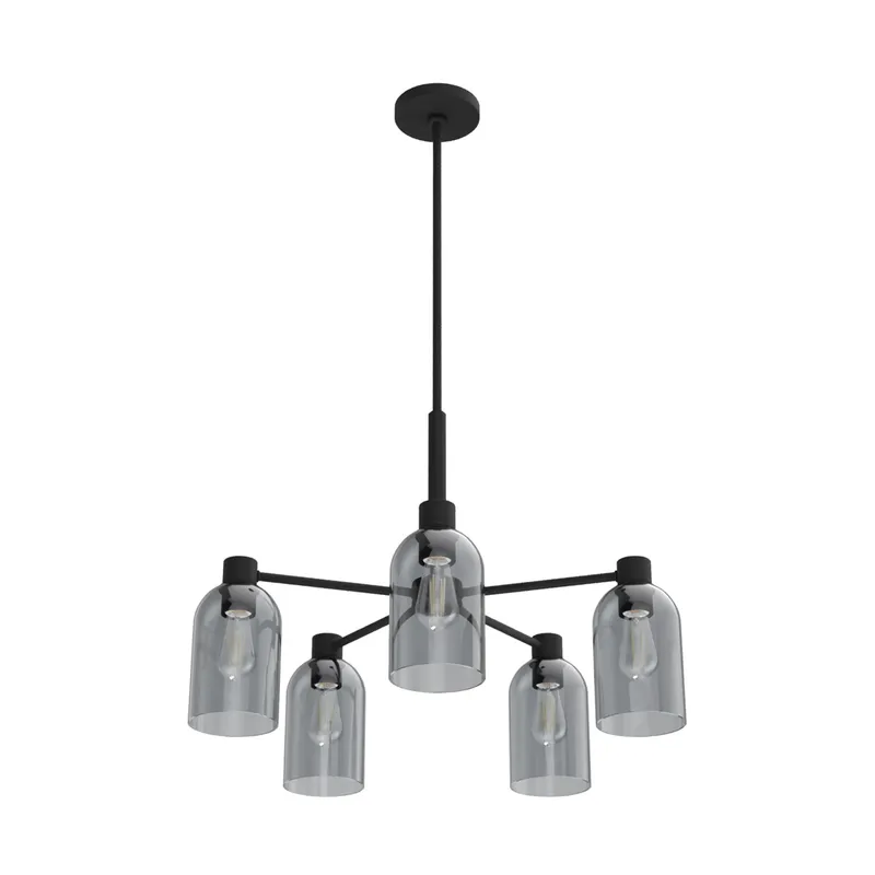 Lochemeade 5 Light 26 inch Natural Iron Chandelier Ceiling Light