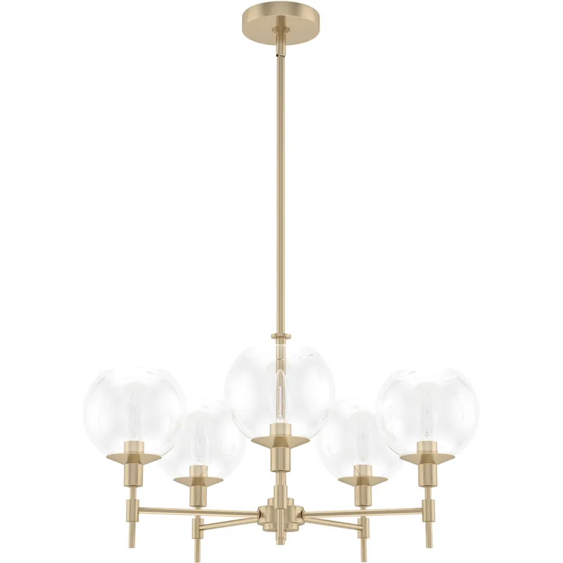 Xidane 5 Light 24 inch Alturas Gold Chandelier Ceiling Light