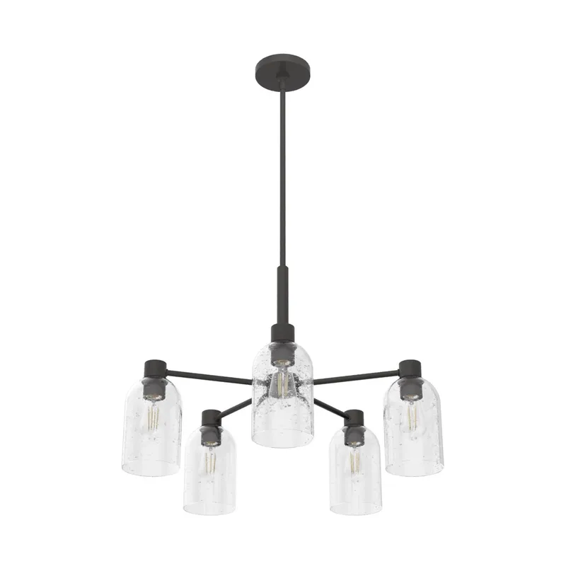 Lochemeade 5 Light 26 inch Noble Bronze Chandelier Ceiling Light