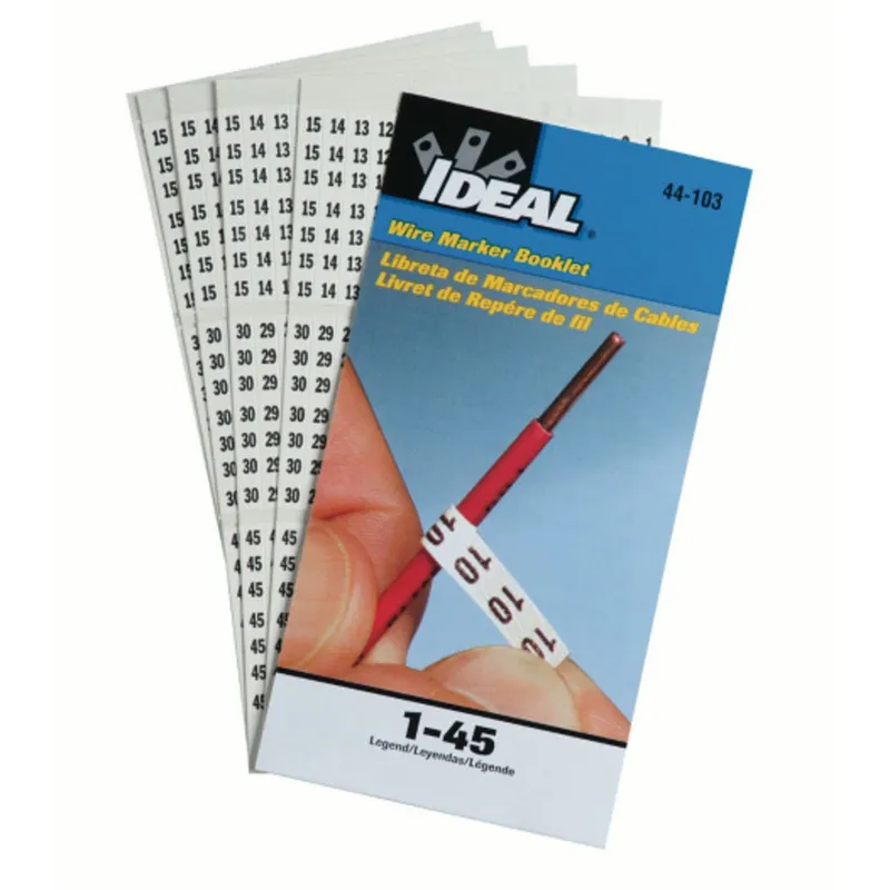 1-45 WIRE MARKER BOOK