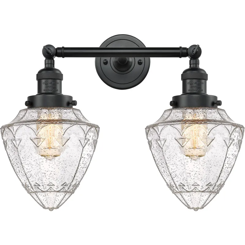 Franklin Restoration Bullet LED 18 inch Matte Black Bath Vanity Light Wall Light