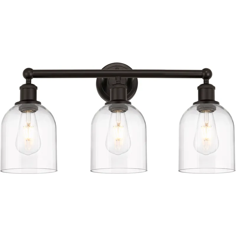 Edison Bella 3 Light 23.5 inch Oil Rubbed Bronze Bath Vanity Light Wall Light