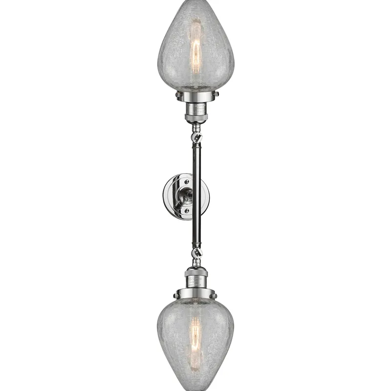 Franklin Restoration Geneseo 2 Light 17 inch Polished Chrome Bath Vanity Light Wall Light, Franklin Restoration