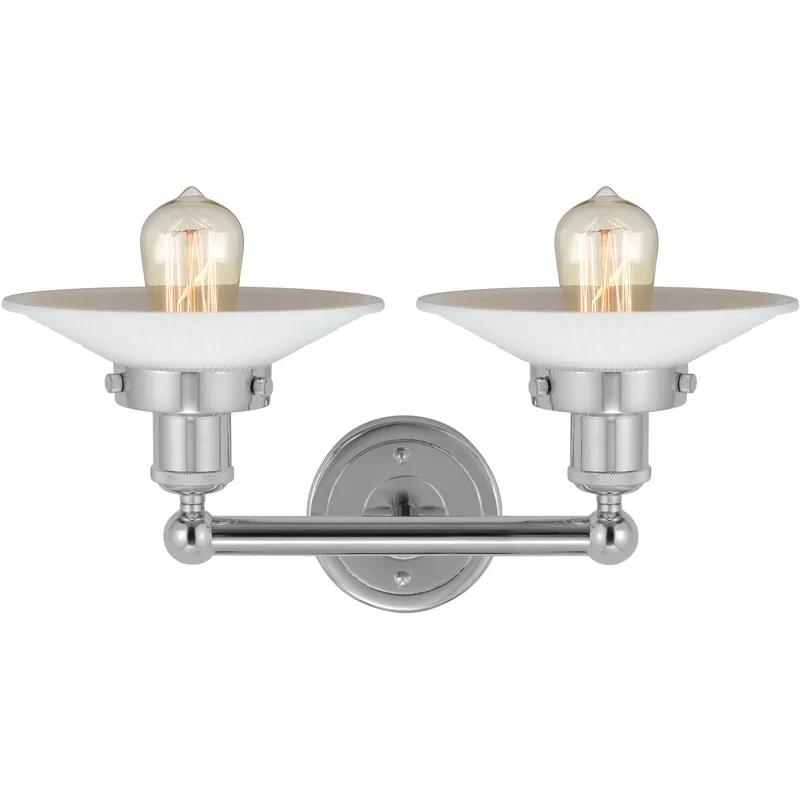Edison Athens 2 Light 15 inch Polished Chrome Bath Vanity Light Wall Light in Clear Glass