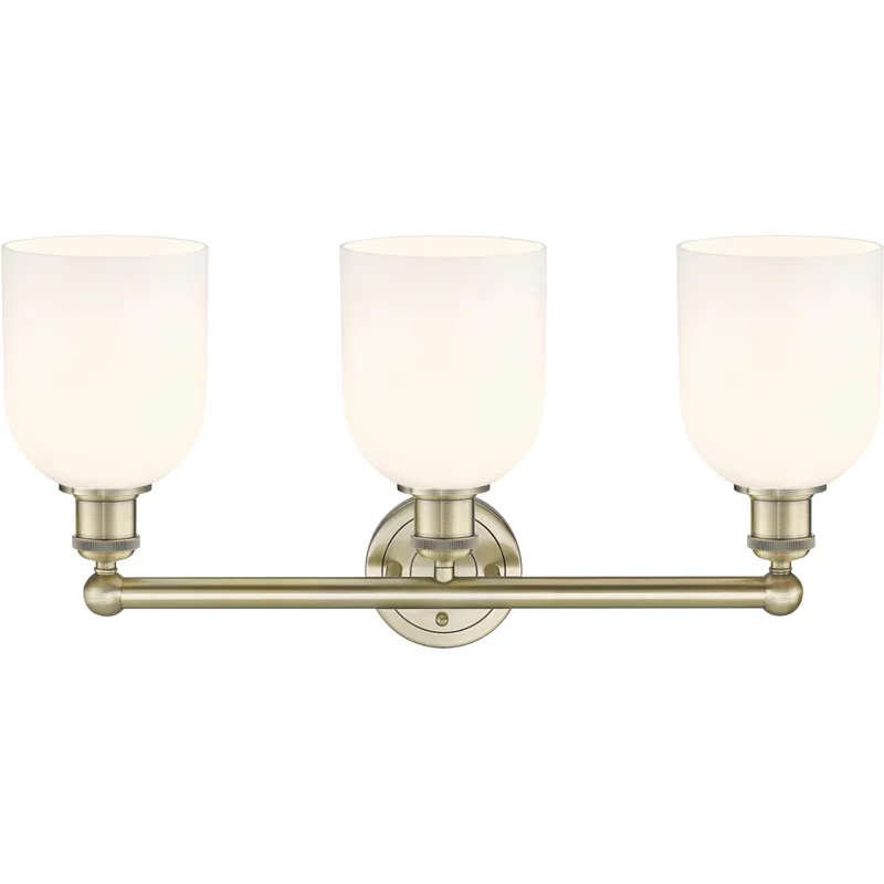 Edison Bella 3 Light 23.5 inch Antique Brass Bath Vanity Light Wall Light