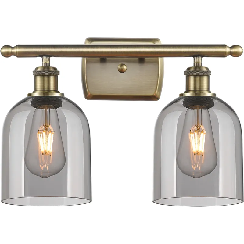 Ballston Bella 2 Light 15.5 inch Antique Brass Bath Vanity Light Wall Light