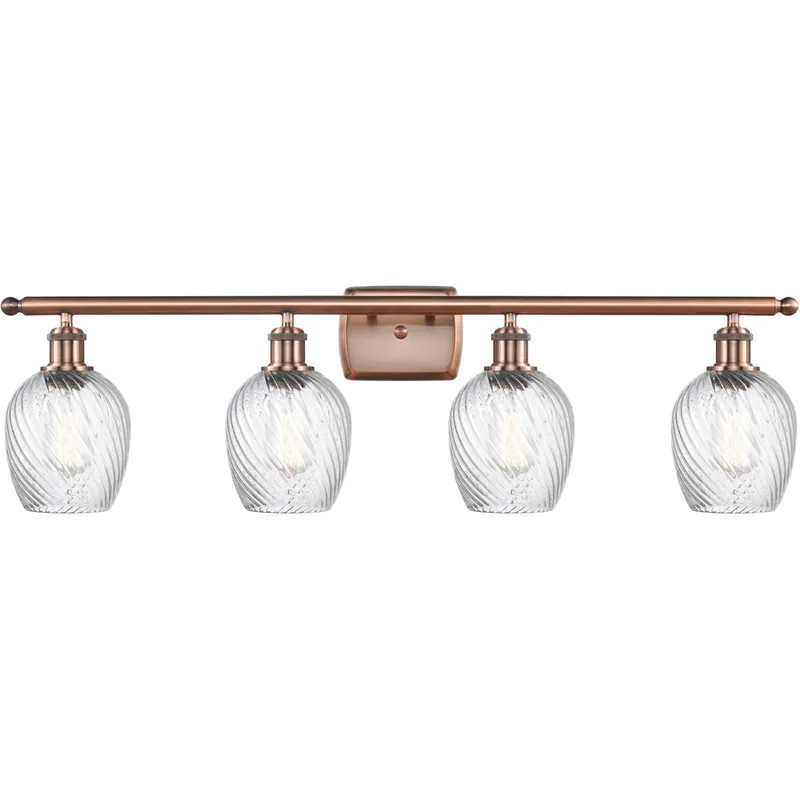 Ballston Salina LED 36 inch Antique Copper Bath Vanity Light Wall Light, Ballston