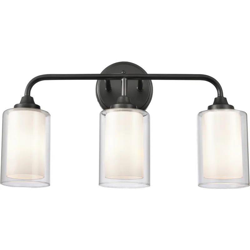 Auralume Fairbank LED 20 inch Matte Black Bath Vanity Light Wall Light