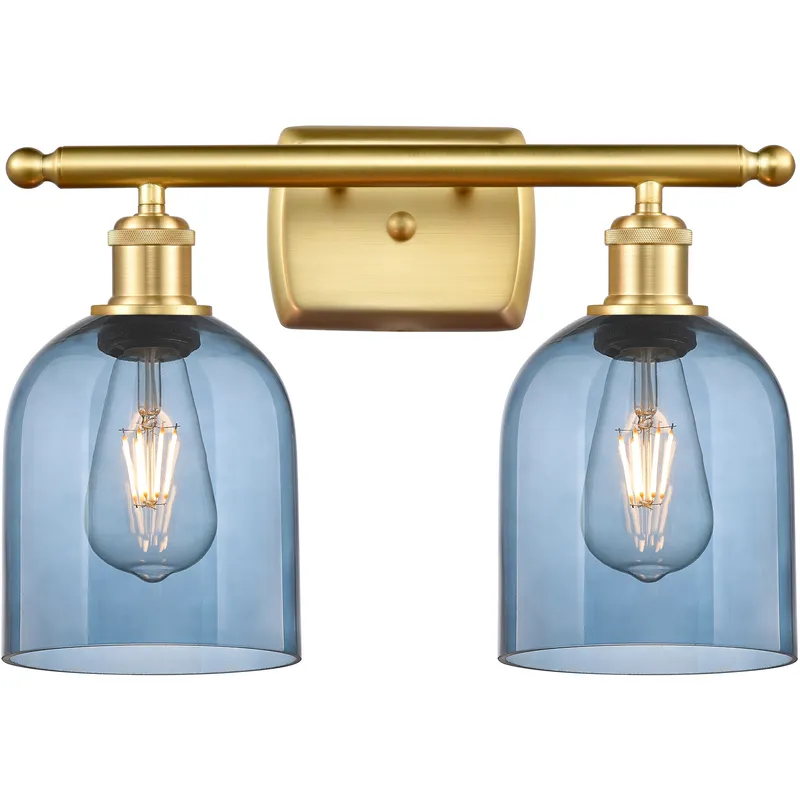 Ballston Bella 2 Light 15.5 inch Satin Gold Bath Vanity Light Wall Light