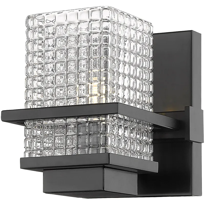 Wellfleet 1 Light 5.25 inch Matte Black Bath Vanity Light Wall Light in Incandescent