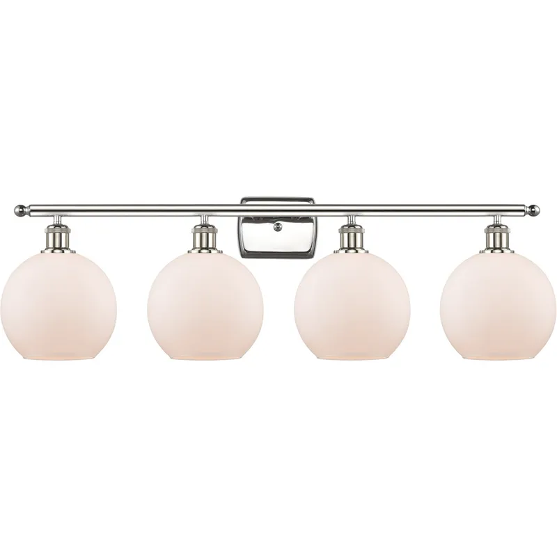 Ballston Athens 4 Light 36 inch Polished Nickel Bath Vanity Light Wall Light