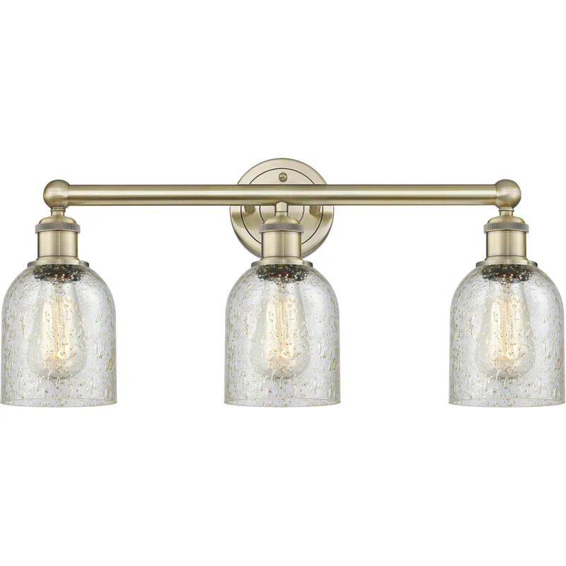 Caledonia 3 Light 23 inch Antique Brass Bath Vanity Light Wall Light in Mica