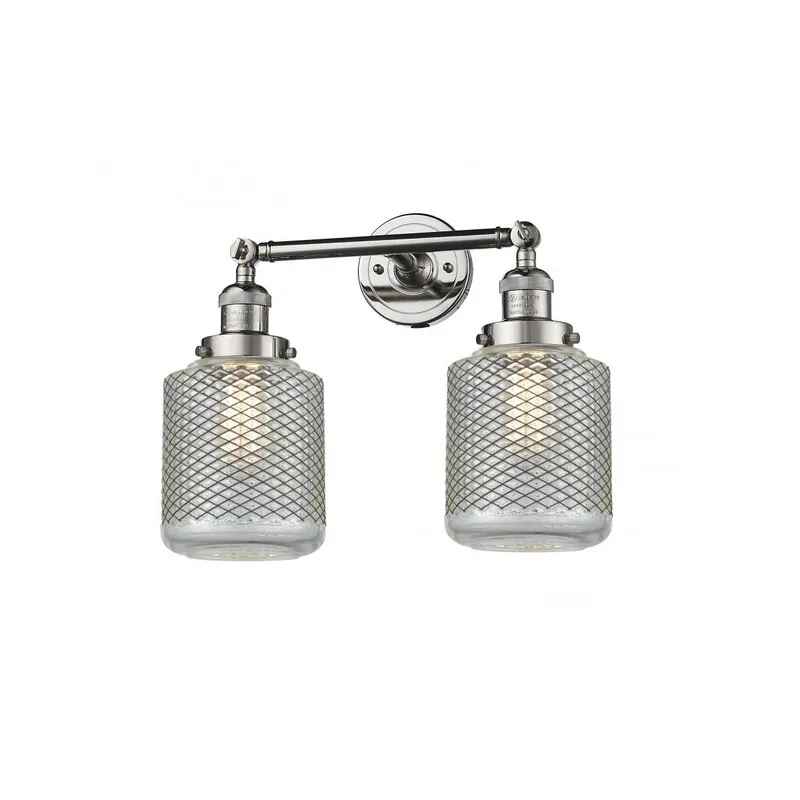 Franklin Restoration Stanton 2 Light 16 inch Polished Nickel Bath Vanity Light Wall Light, Franklin Restoration