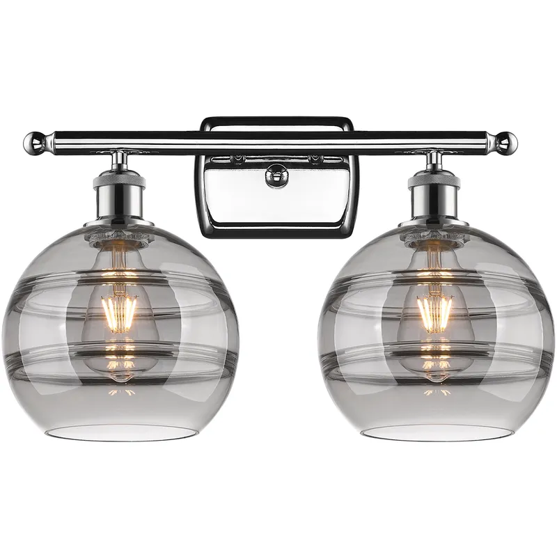 Ballston Rochester 2 Light 18 inch Polished Chrome Bath Vanity Light Wall Light