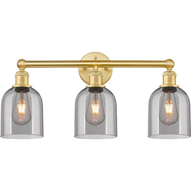 Edison Bella 3 Light 23.5 inch Satin Gold Bath Vanity Light Wall Light