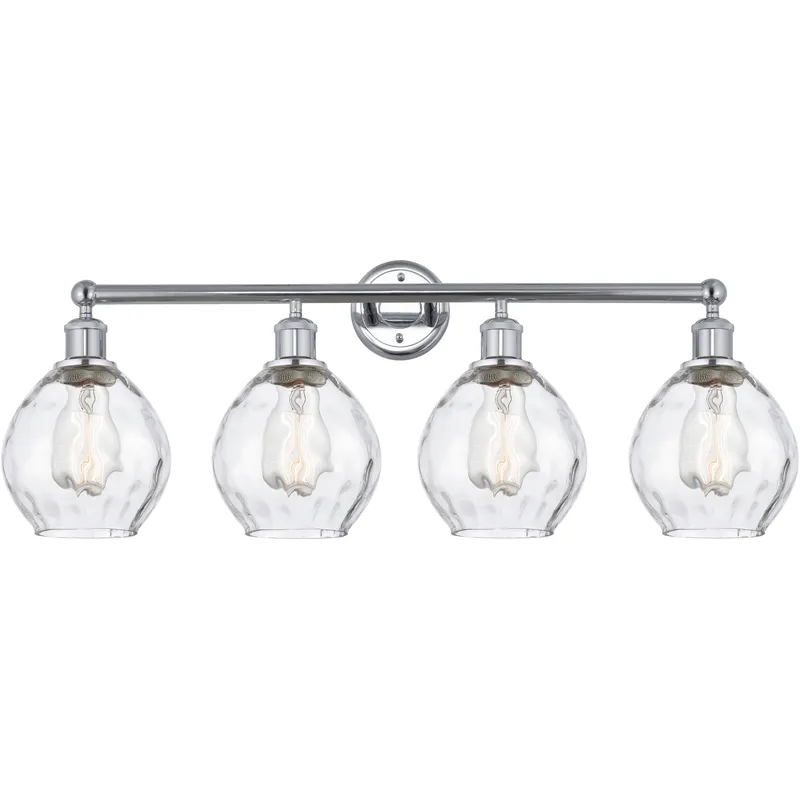 Edison Waverly 4 Light 33 inch Polished Chrome Bath Vanity Light Wall Light
