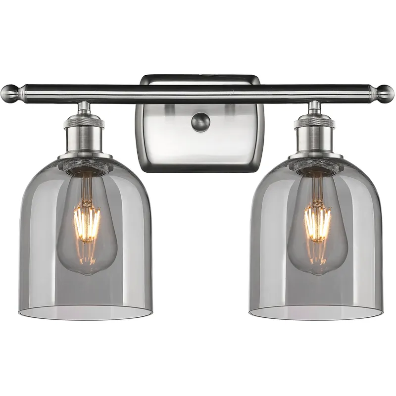 Ballston Bella 2 Light 15.5 inch Brushed Satin Nickel Bath Vanity Light Wall Light