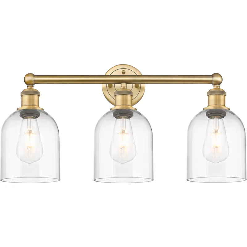 Edison Bella 3 Light 23.5 inch Brushed Brass Bath Vanity Light Wall Light
