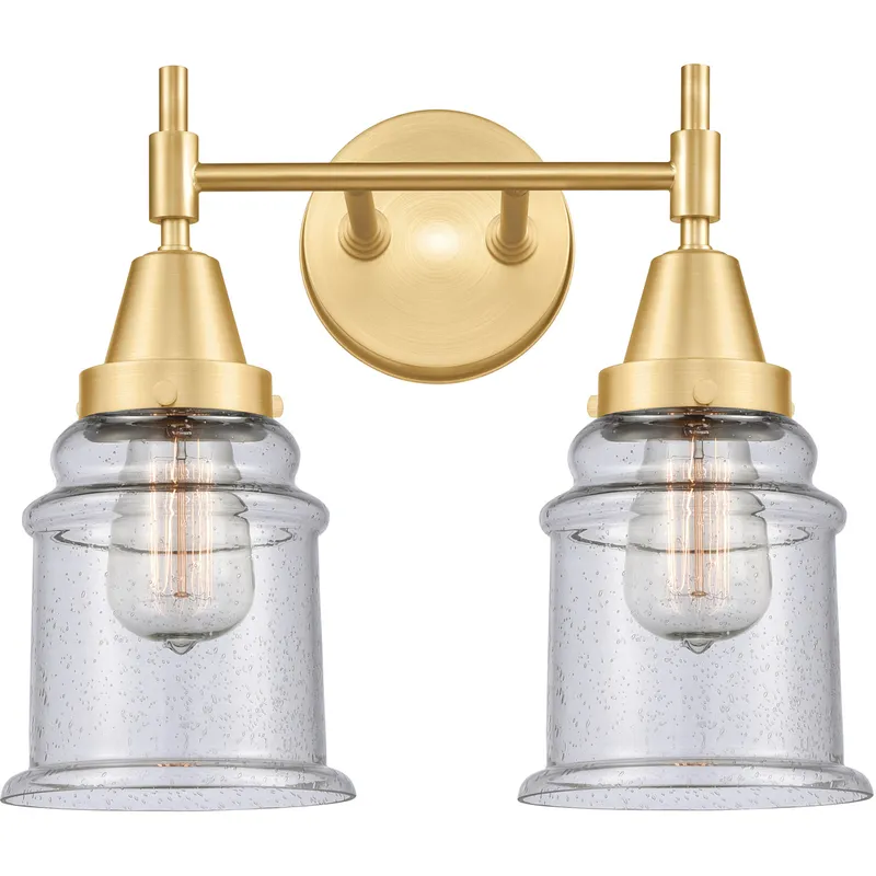 Caden LED 15 inch Satin Gold Bath Vanity Light Wall Light