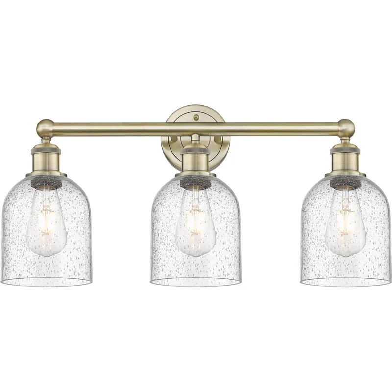 Edison Bella 3 Light 23.5 inch Antique Brass Bath Vanity Light Wall Light