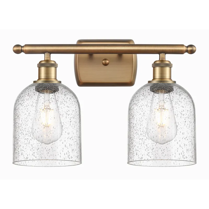 Ballston Bella 2 Light 15.5 inch Brushed Brass Bath Vanity Light Wall Light